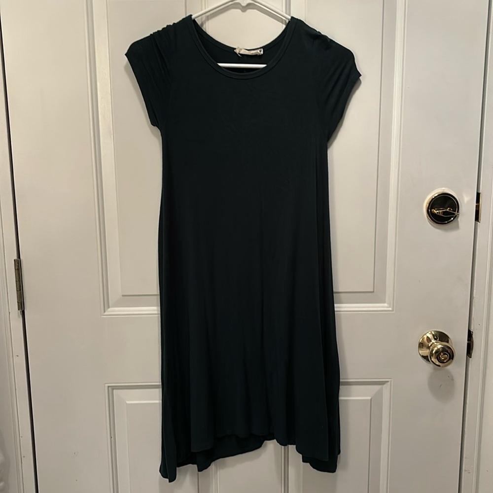 forest green dress - girls 14-16